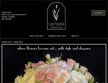 Tablet Screenshot of cattailsflorist.com